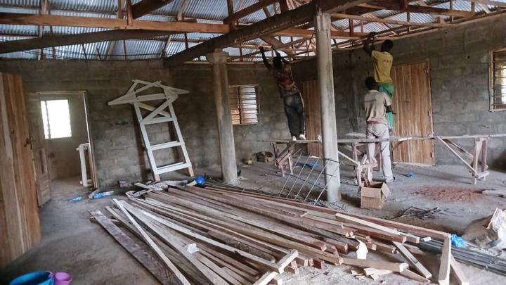 Renovating the upper floor, June 2025.
